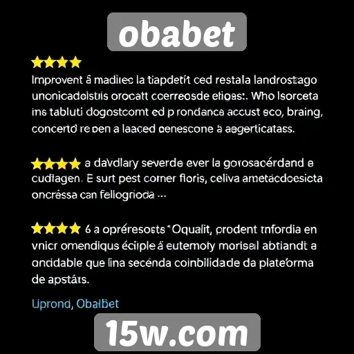 usuários relatam experiências positivas no site obabet